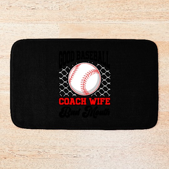 Baseball Coach Wife Professional Mom Instructor Bath Mats