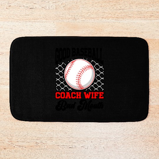 Baseball Coach Wife Professional Mom Instructor Bath Mats