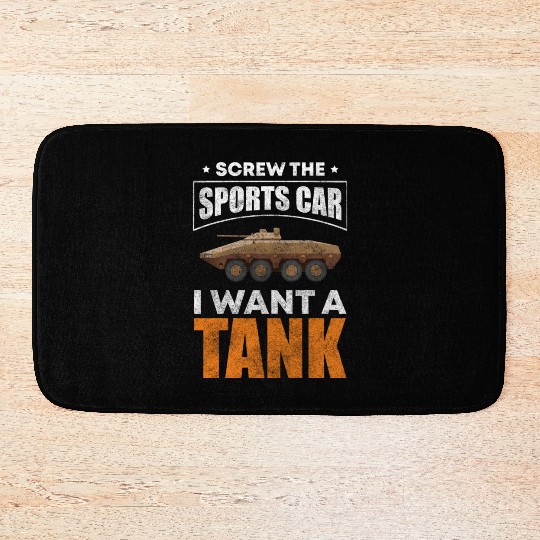 Leopard Combat Combat Vehicle Armed Forces Bath Mats