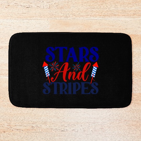 Stars And Stripes Bath Mats