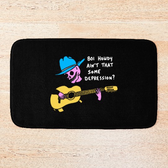 Boi Howdy Ain't That Some Depression? Apparel Bath Mats