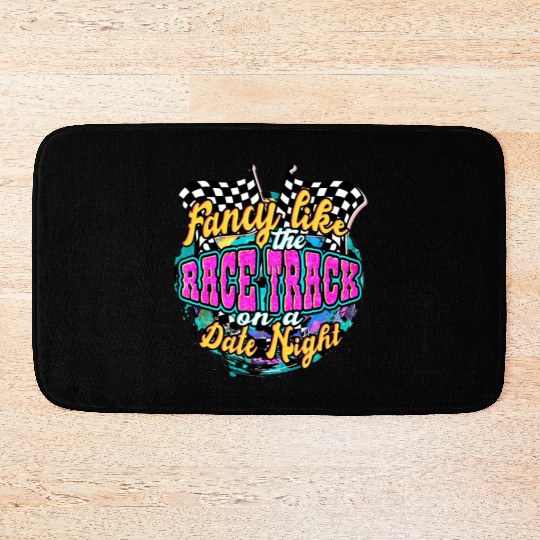 Fancy Like The Race Track On A Date Night Vintage Bath Mats