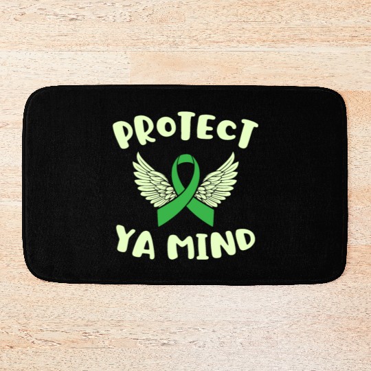 Protect Ya Mind Mental Health Awareness Depression Bath Mats