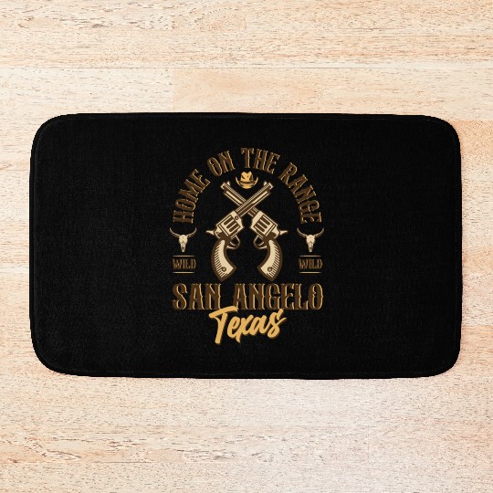 San Angelo Texas wild west town Bath Mats