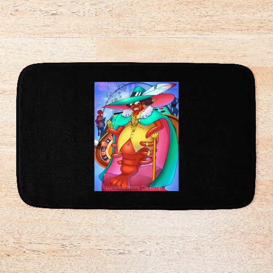 Cornbread Shrimp Da' Pimp Bath Mats