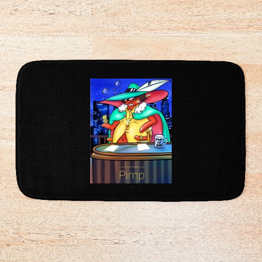 Cornbread Shrimp Da' Pimp Bath Mats