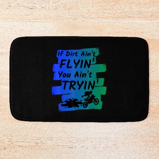 Funny Dirt Bike Gift Supercross Motocross Riders Bath Mats