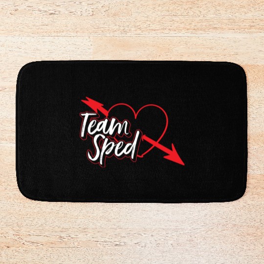 Team Sped Teacher Awareness Special Education Bath Mats
