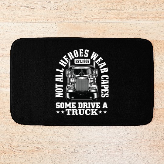 Not All Heroes Wear Capes Bath Mats