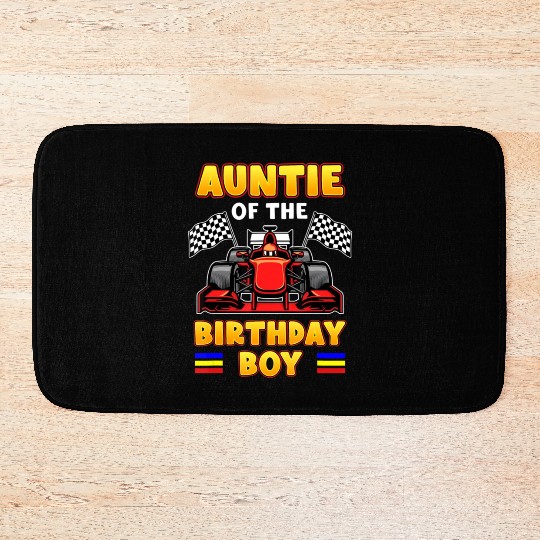 Formula Race Car Nephew Racing Auntie Of The Birt Bath Mats