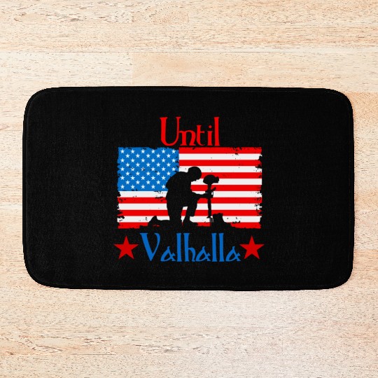 Until Valhalla - Us Flag Bath Mats