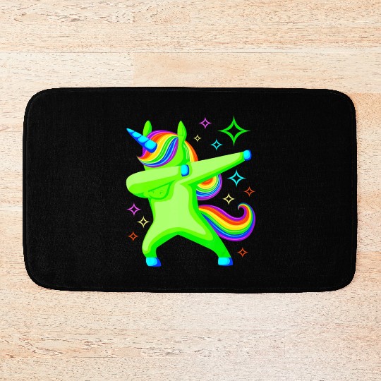 Glow Party Unicorn Squad Neon Lights Party Lover Bath Mats