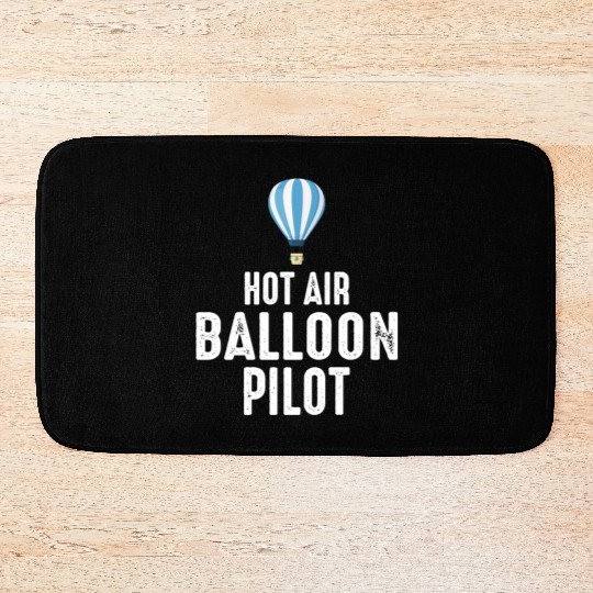 Hot Air Ballooning Hopper Balloon Ride Balloonist Bath Mats