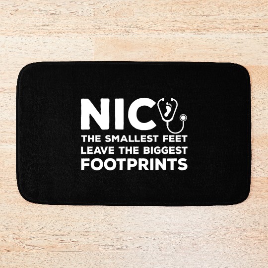 Cute NICU Nurse Saying Bath Mats