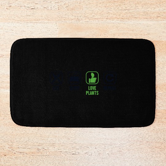 Eat Sleep Love Plants Repeat Ideas Gardener Bath Mats