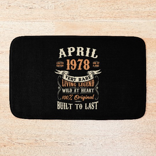 April 1978 Birthday Surprise Bath Mats