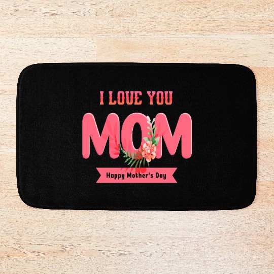 Gift for Mom Lovers, For Mother’s Day. Bath Mats