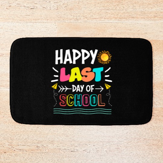 Happy Last Day Of School Student Graduation Bath Mats
