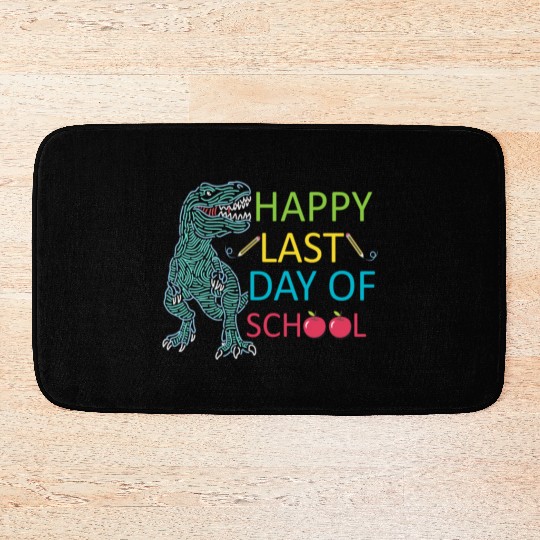 Last Day Of School Teacher Student Graduation Bath Mats