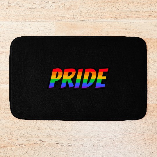 Pride LGBTQ. Statement Bath Mats