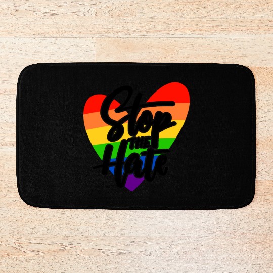 Pride LGBTQ. Statement Bath Mats
