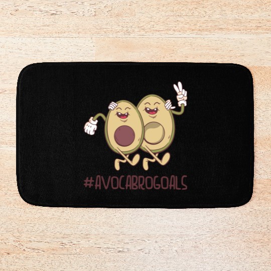 Sibling Big Brother Avocado Goals Hilarious Puns Bath Mats