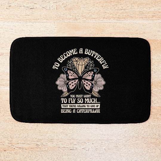 Butterfly Mystical Butterfly Lover Celestial Art Bath Mats