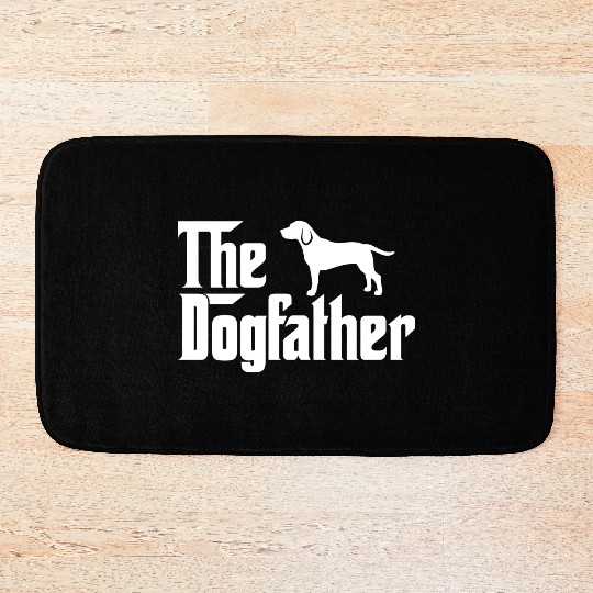 The Dogfather - Funny Beagle Dad Bath Mats