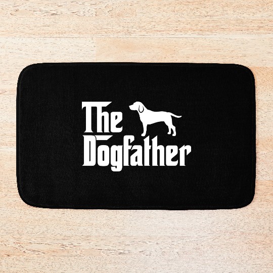 The Dogfather - Funny Beagle Dad Bath Mats