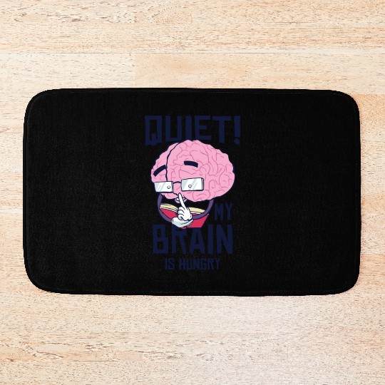 Book Lover Brain Reading Books Literature Bath Mats