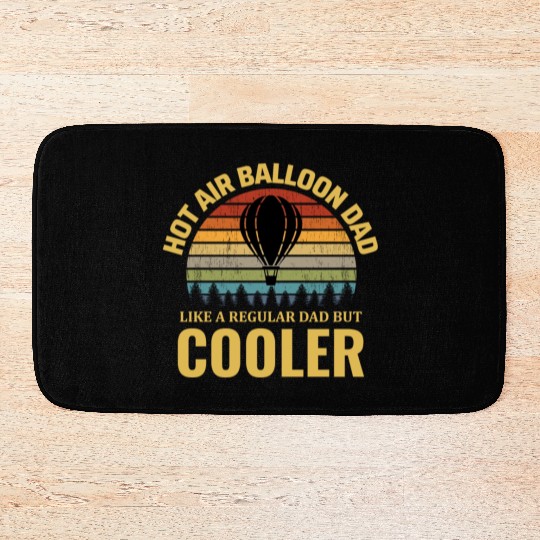 Hot Air Ballooning Hopper Balloon Dad Balloonist Bath Mats