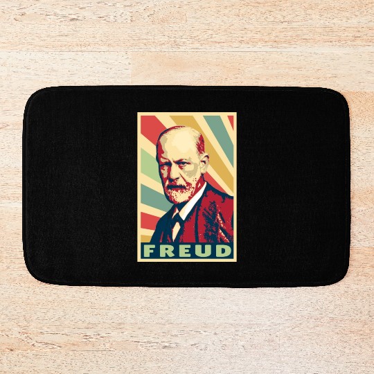 Sigmund Freud Vintage Colors Bath Mats