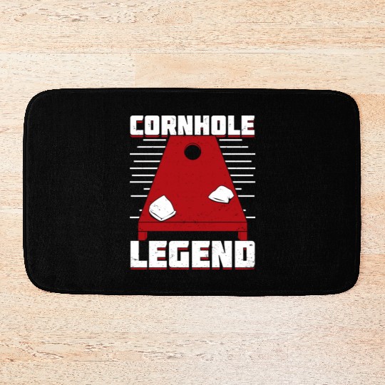 Cornhole Legend Bean Bag Toss Player Gift Bath Mats