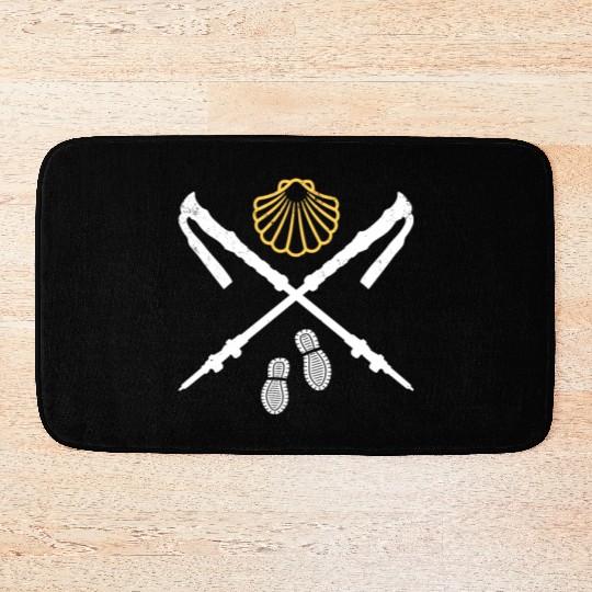 Camino De Santiago Way Of St. James Pilgrims Bath Mats