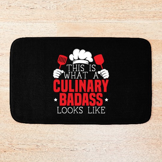Culinary Gangster Pastry Chef Cooking Culinary Bath Mats