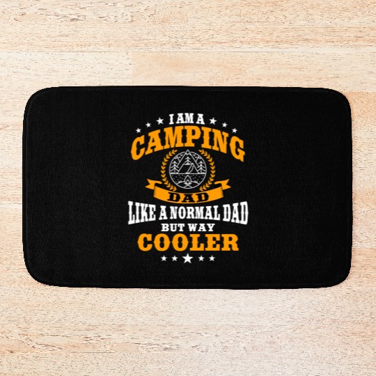 Funny Camping Dad Saying Summer Camp For Men Bath Mats