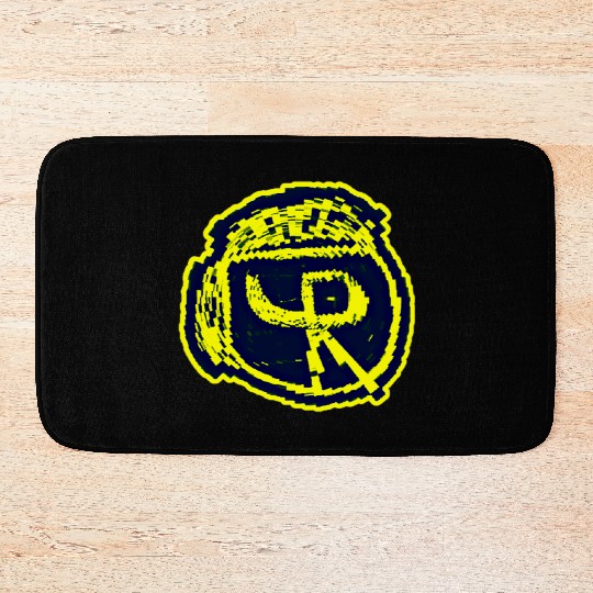 Navy & Yellow Logo "El Conure" Bath Mats