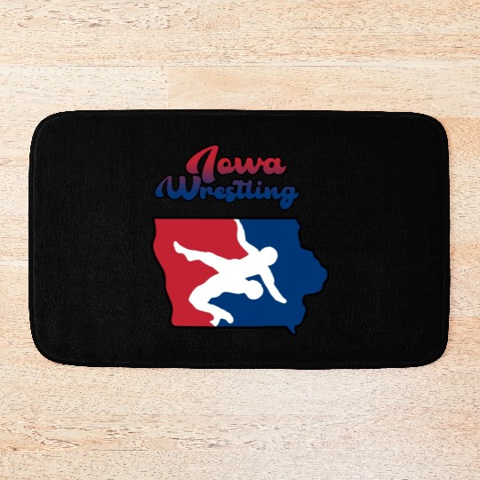 Iowa Wrestling Bath Mats