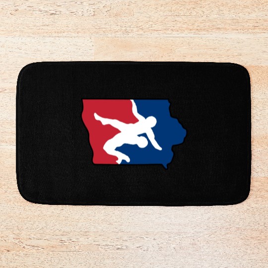 Iowa Wrestling Bath Mats