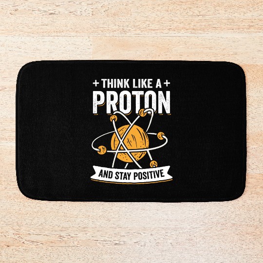 Proton Chemistry Physics Science Teacher Gift Bath Mats