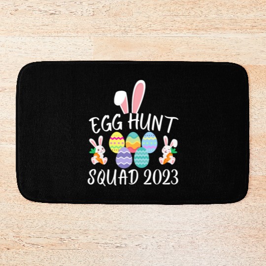 Egg Hunt Squad 2023 Egg Hunt Funny Easter Day 2023 Bath Mats