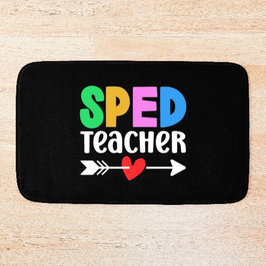 Sped Teacher Special Education Cute Awareness Bath Mats