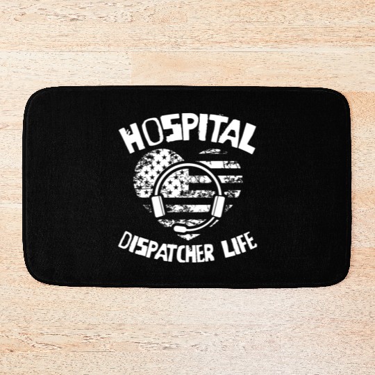Dispatcher Us Flag Bath Mats