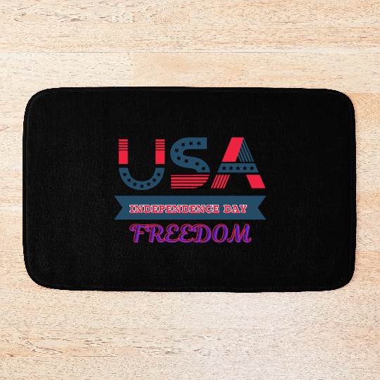 Pride Gift For Lovers USA Independence Day Bath Mats