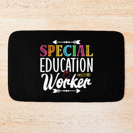 Special Education Worker Sped Teacher Awareness Bath Mats