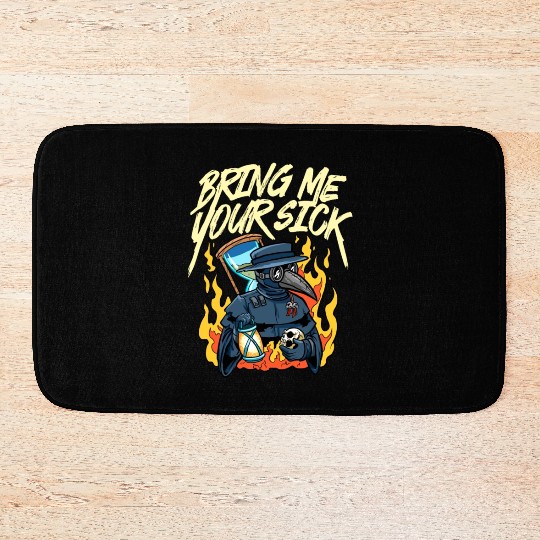 Plague Doctor Outfit Plague Doctor Mask Medicines Bath Mats