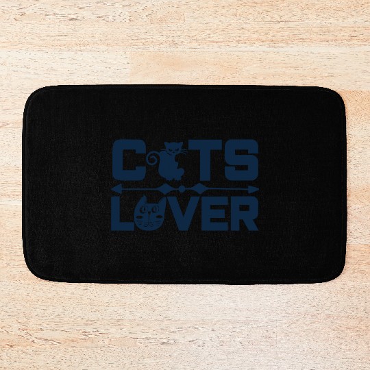 Crazy for Cats: Cute and Casual Cat Lover Top Bath Mats