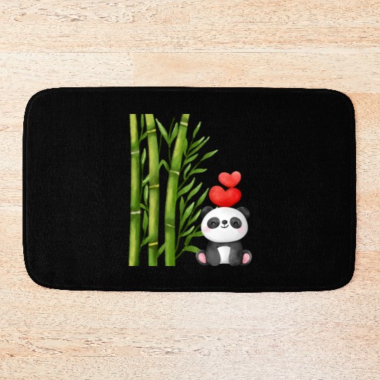Bamboo Panda Bath Mats