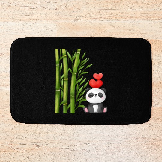 Bamboo Panda Bath Mats
