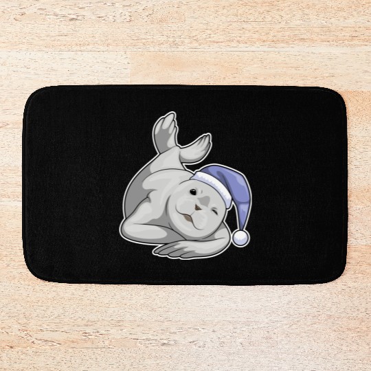 Seal Sleeping Nightcap Bath Mats